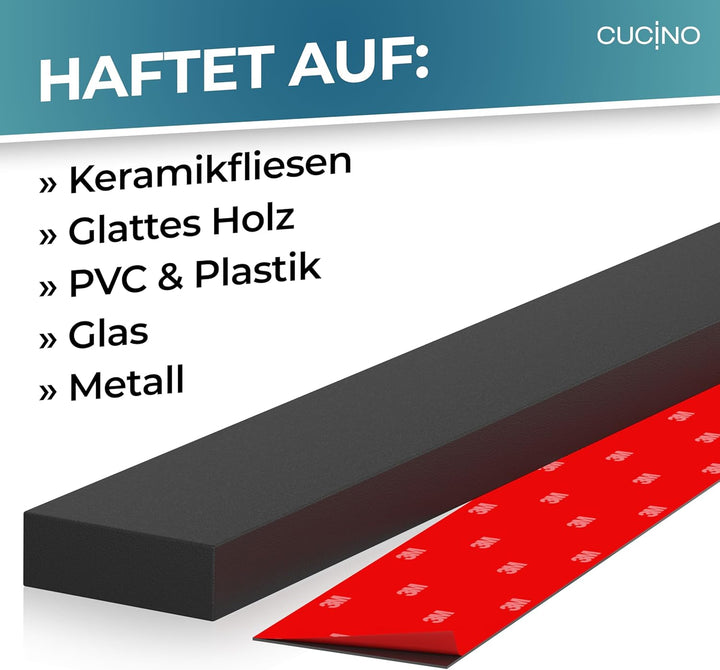 Cucino Magnetleiste Messer mit extra starkem Magnet - Vergleichssieger 2022 - Einfache Montage mit 3