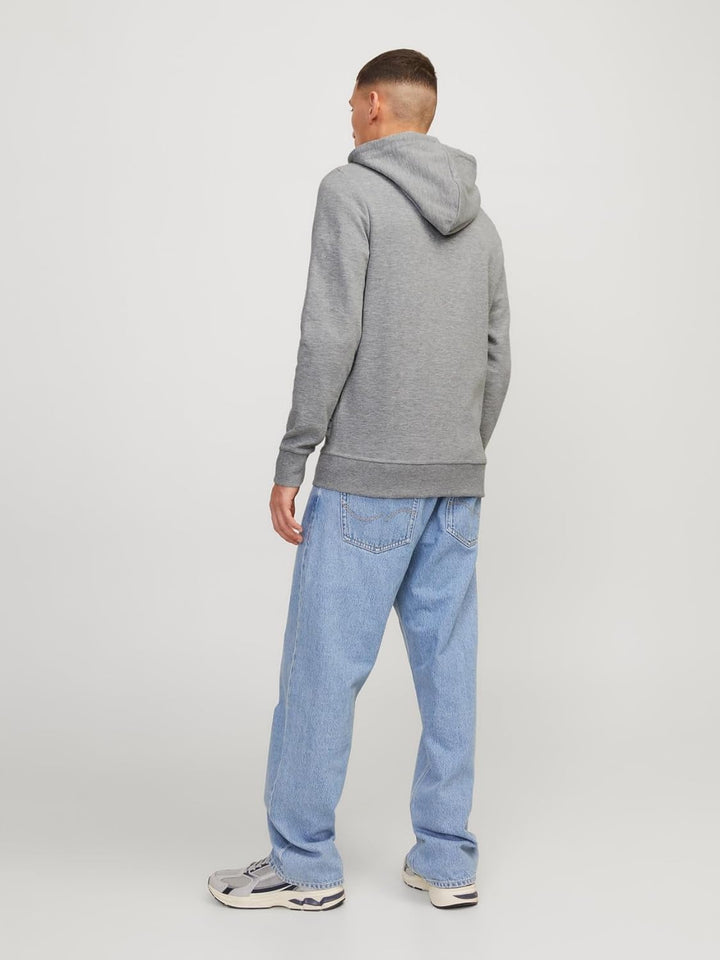 JACK & JONES Male Kapuzenjacke Einfarbig Kapuzenjacke XS Light Grey Melange, XS Light Grey Melange