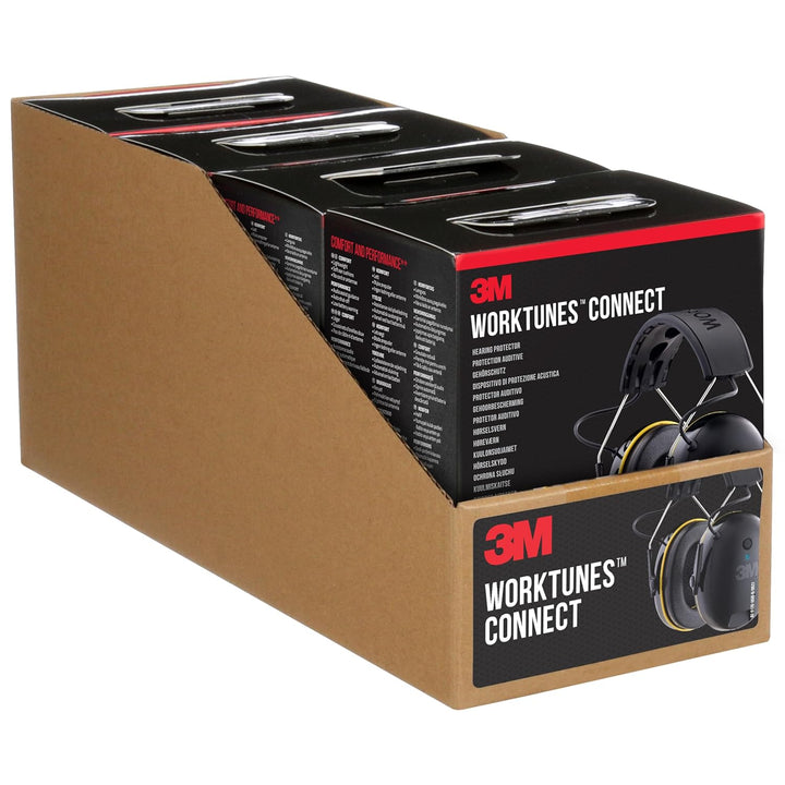 3M WorkTunes Connect 90543EC1, Kabelloser Gehörschutz mit Bluetooth®-Technologie, integriertes Mikro