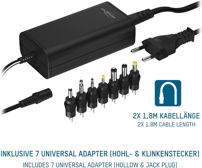 ANSMANN APS 2250 H Universal Stecker Netzteil 24V inkl 7 verschiedende Adapter Stecker - Netzstecker