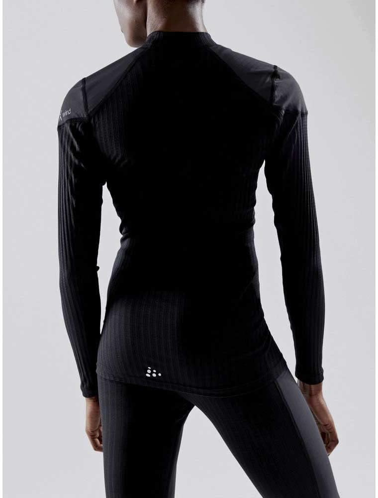 Craft Damen Active Extreme X Wind Ls W Oberteile L Schwarz/Granit, L Schwarz/Granit