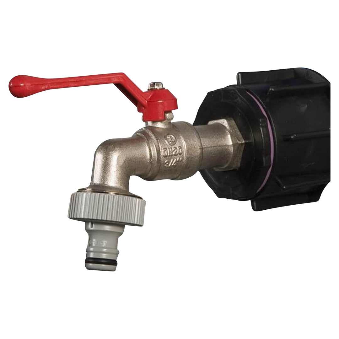 NOOR Ersatzhahn für IBC Tanks inkl. Gardena Adapter I 3/4-inch (1,9cm) Ersatz-Tankhahn mit 60mm DN50