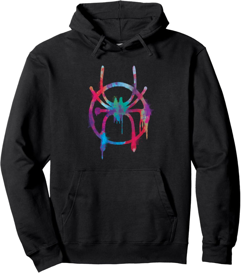 Marvel Spider-Man Into the Spider-Verse Rainbow Icon Pullover Hoodie