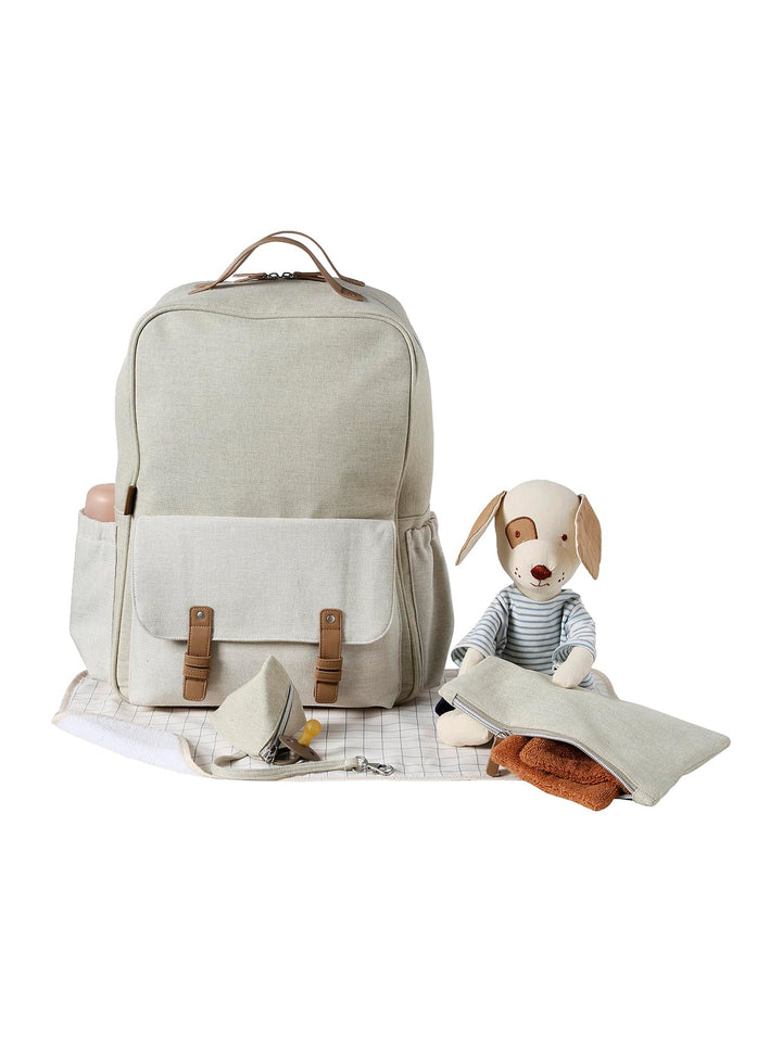 VERTBAUDET Bergen Wickelrucksack, naturfarben Gebrochenes Weiss, Gebrochenes Weiss