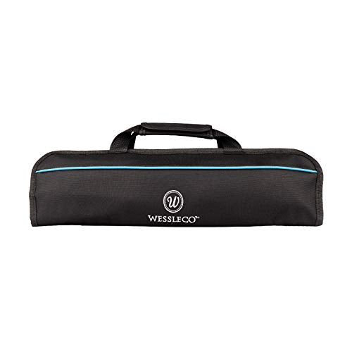 Wessleco Chef-Messertasche (5 Schlitze), Messer-Etui aus Nylon, zur Aufbewahrung von Messern, Traget