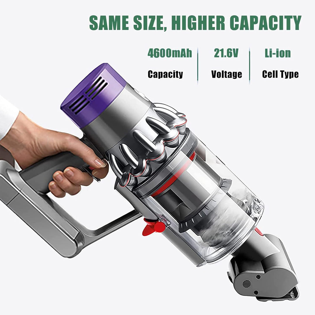 21.6V 4.6Ah Akku für Dyson V6 DC62, Ersatzakku für Dyson V6 DC58 DC59 DC61 DC72 DC74 SV03 SV05 SV06