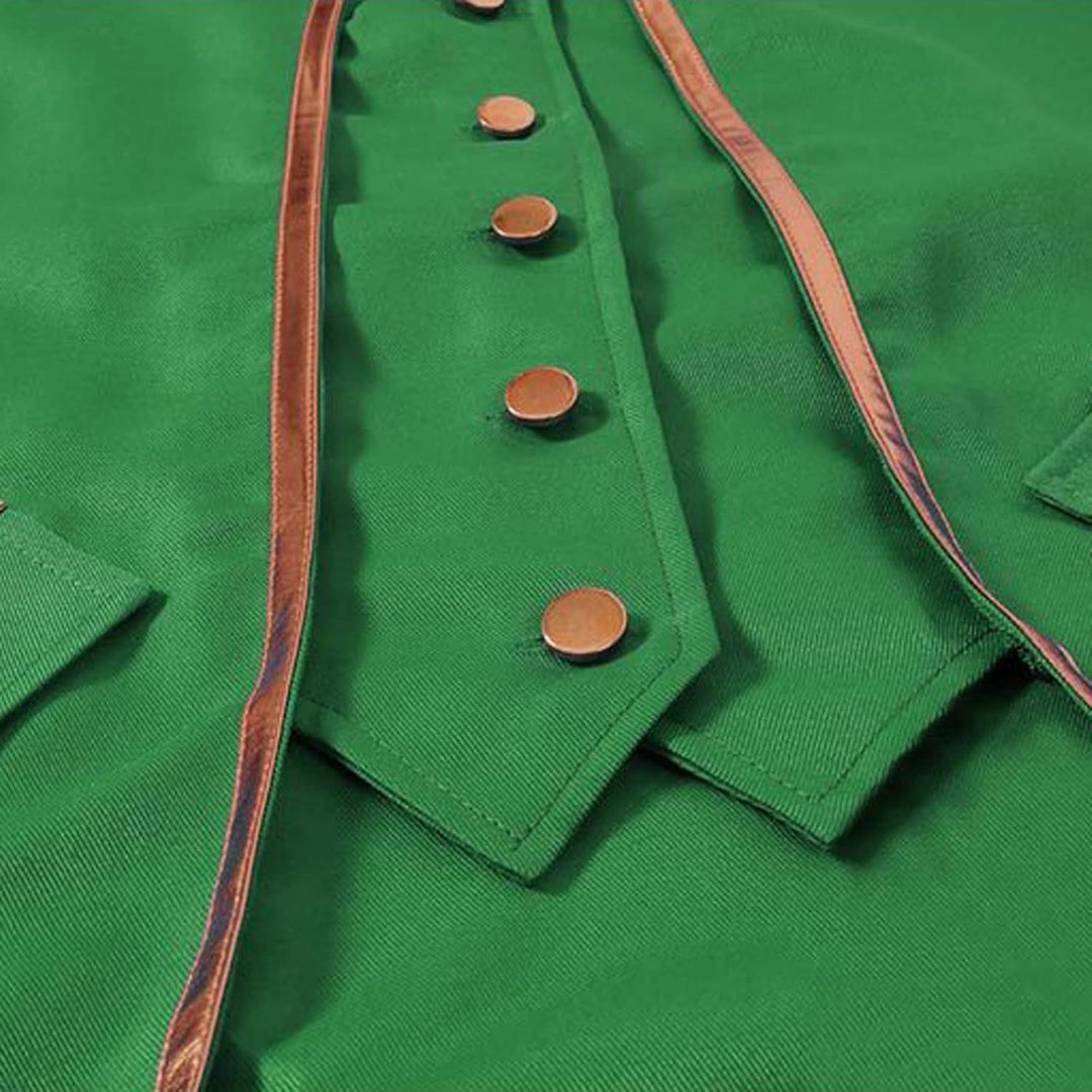 Viktorianische Steampunk Jacke für Herren Vintage Gothic Piraten Slim Fit Frack Wikinger Renaissance