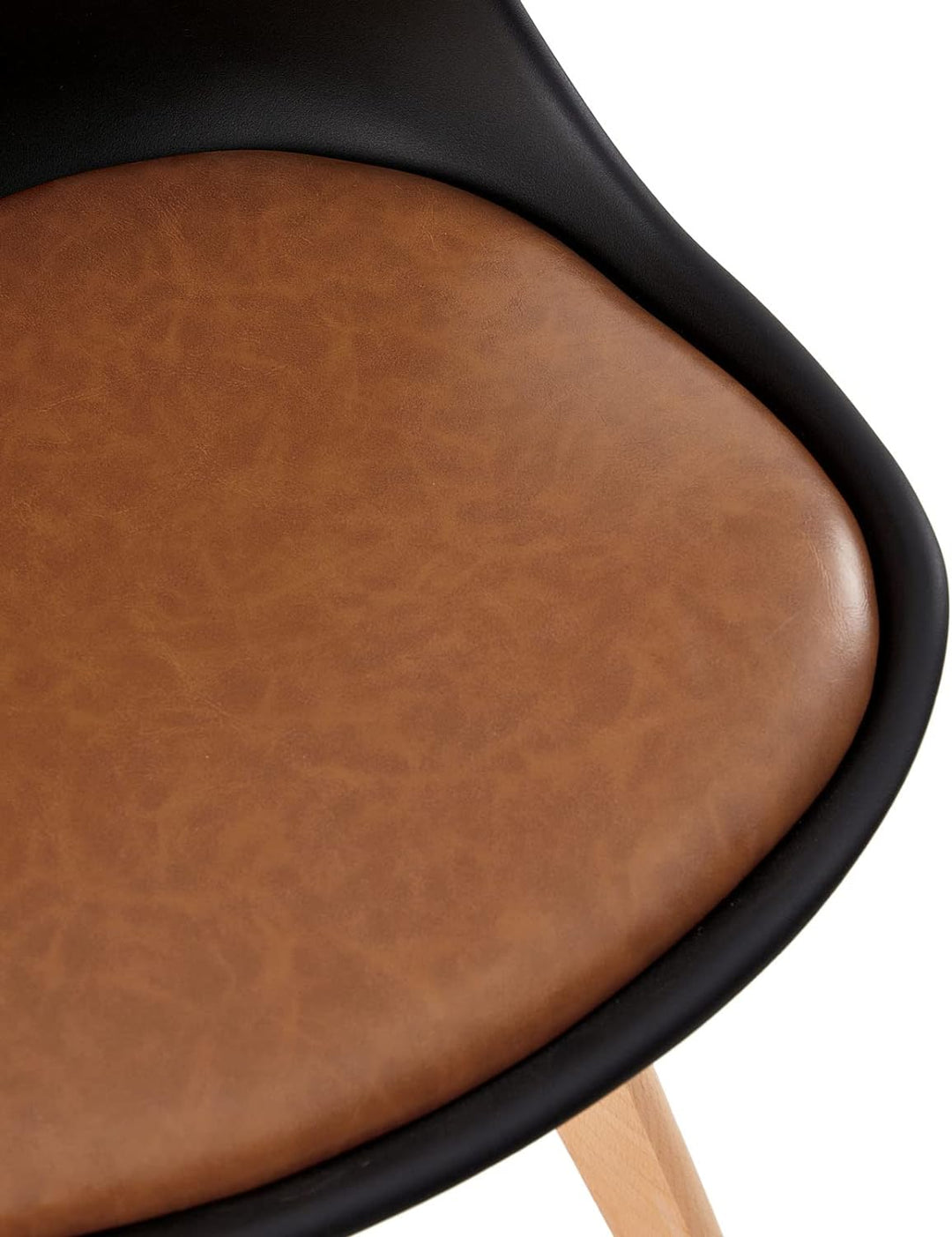 EGGREE 4er Set Esszimmerstühle mit Massivholz Buche Bein SGS Geprüfter, Skandinavisch Design Gepolst