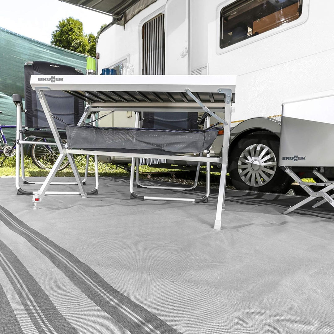 BRUNNER Trip Zeltteppich Schwarz/Grau 250 x 350 cm 2,5 x 3 m, 2,5 x 3 m