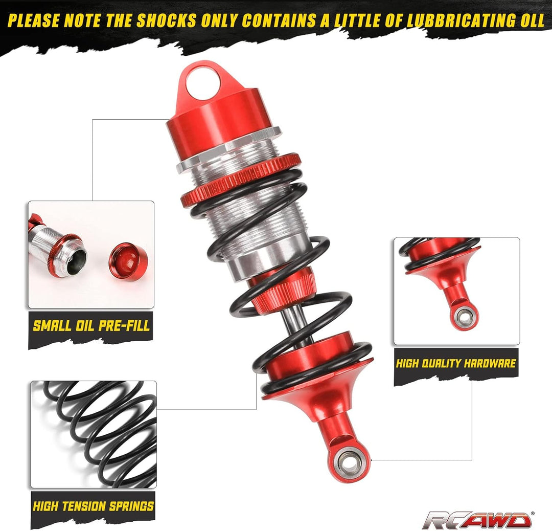 RCAWD arrma Shock Set,rc Stossdämpfer Set für 1/7 Arrma Felony Infraction Limitless 6S BLX Upgrade-T