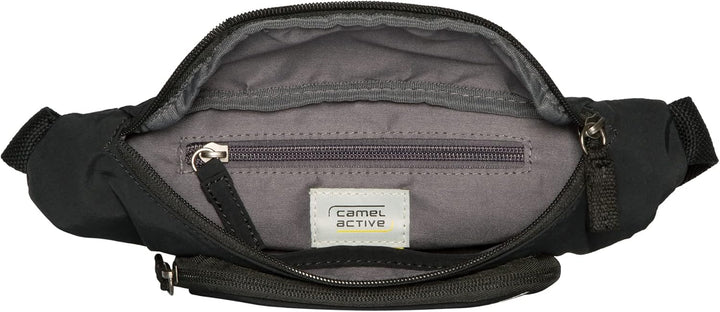 camel active bags City Herren Gürteltasche Bauchtasche Gross Schwarz, Schwarz