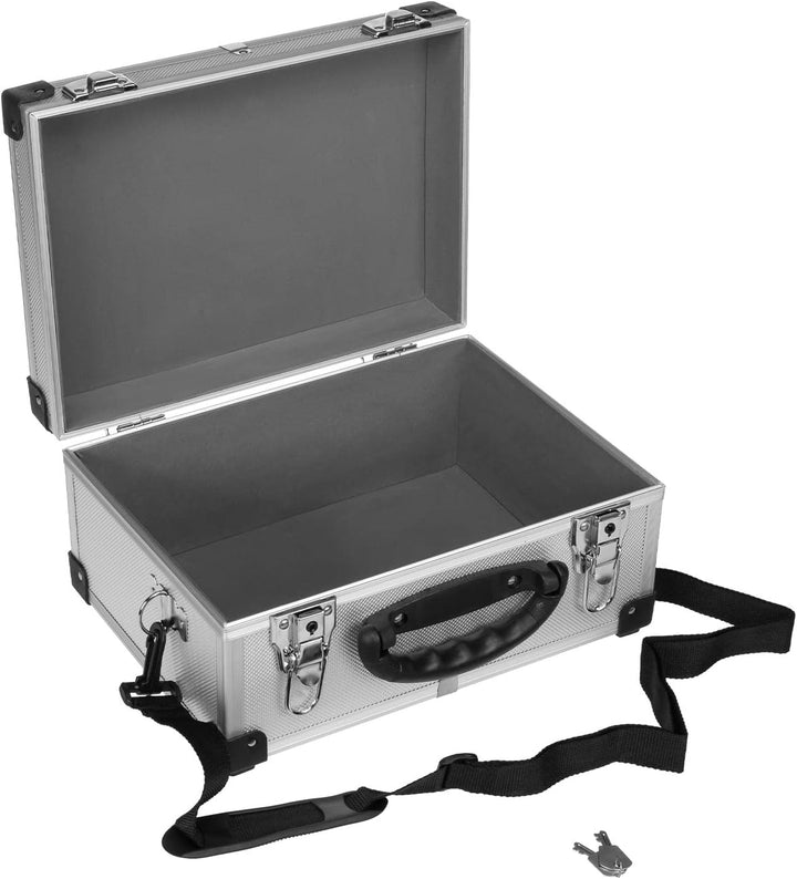 anndora Werkzeugkoffer 70106 Aluminium Rahmen Koffer - Werkzeugkiste 32,5 x 23,5 x 17,5 cm mit Neopr