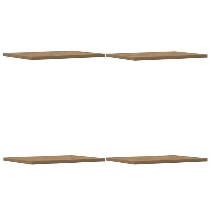 vidaXL Regalböden 4 STK. Artisan-Eiche 40x30x1,5 cm Holzwerkstoff, Bücherregal Brett, Regalbrett, Wa