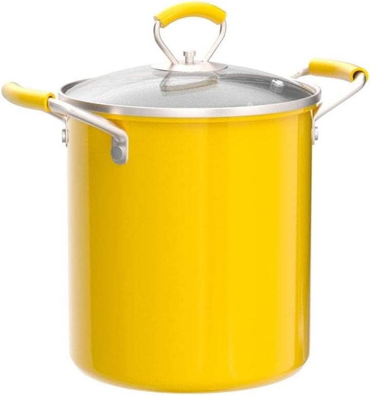 PARACITY 3 L Friteuse mit Siebkorb, Klein Frittiertopf öl mit Anti-Verbrühungs-Silikongriff, 304 Ede