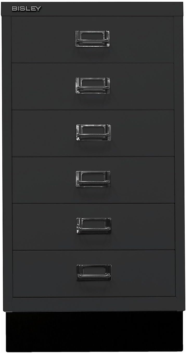 BISLEY | MultiDrawer™ 39er Serie | mit Sockel | DIN A3 | 6 Schubladen | Schwarz