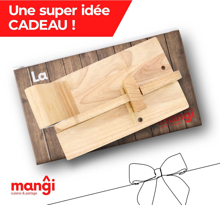 Mangi - Wurstschneider aus Holz - Das Must-Have für Sie, Ihre Freunde und Familie - Umweltfreundlich