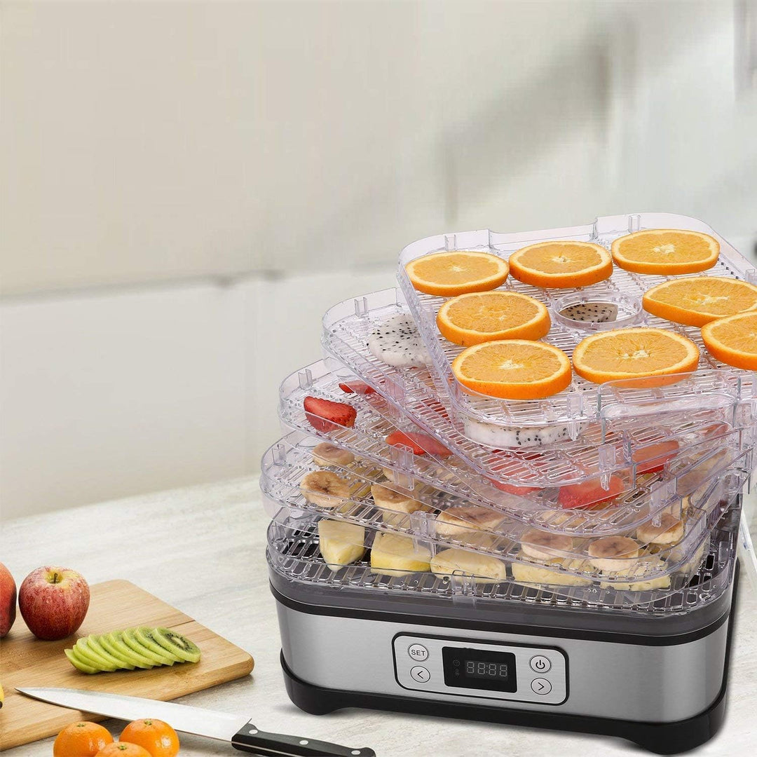 Obst und Gemüse-Trockner, LCD-Display, 72-Stunden-Timer, 8 Paletten, Dehydrator für Lebensmittel, Le