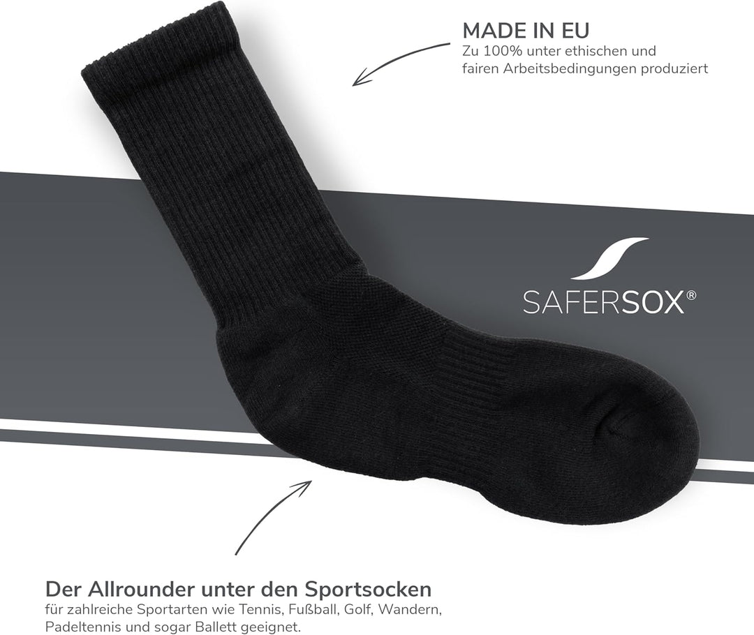 Safersox Mückenschutz Socken für Safari, Tropen, Garten &amp; Outdoor – Damen &amp; Herren 35-38 3er Vorteil