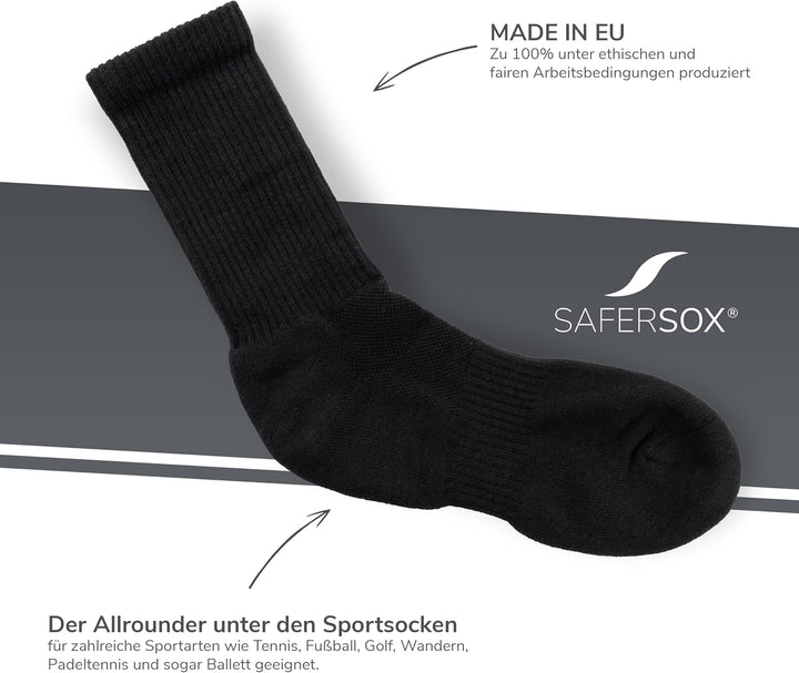 Safersox Mückenschutz Socken für Safari, Tropen, Garten &amp; Outdoor – Damen &amp; Herren 35-38 3er Vorteil