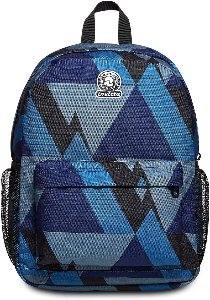 Invicta Ollie Rucksack mit einem Fach, Blue Mountain, blau, für Schule und Freizeit Dunkelblau Ii, D