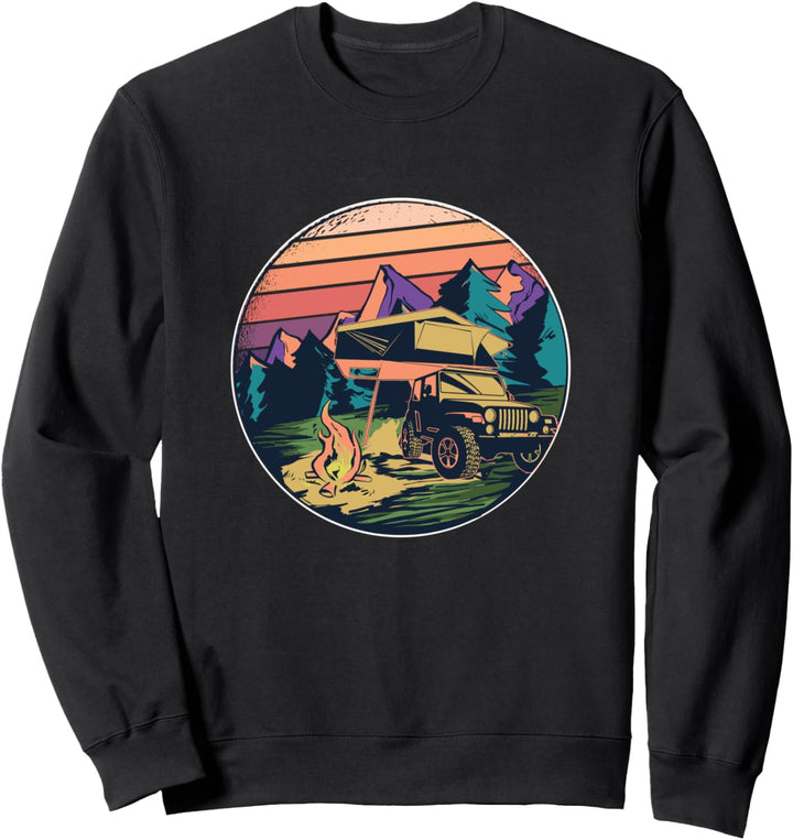 Dachzelt - Camping Campervan Outdoor Natur Abenteuer Camper Sweatshirt