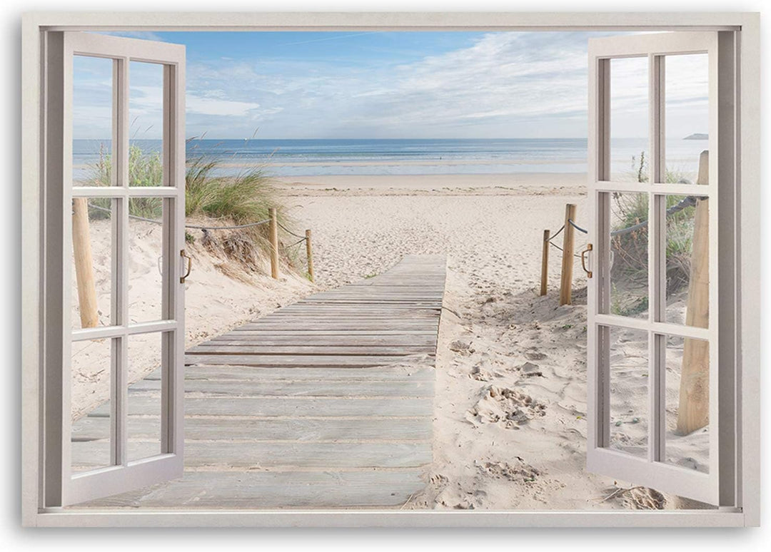 Feeby - Wandbilder Wohnzimmer 120x80 cm, Deko Paneel Bilder, Bilder für Schlafzimmer, Echter Gemalte