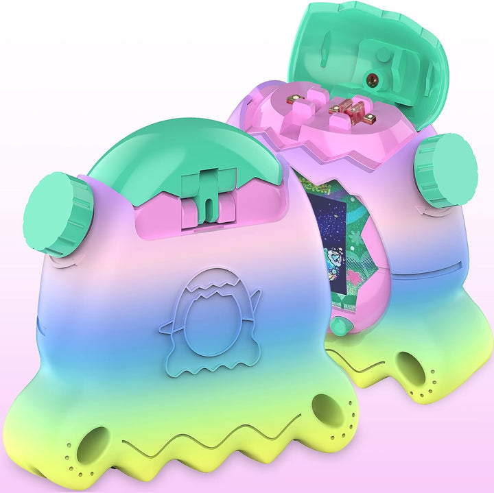 BCWGION Silikonhülle kompatibel mit Tamagotchi Paradise, mit TPU Softscreen Schutzfolie und Fingerba