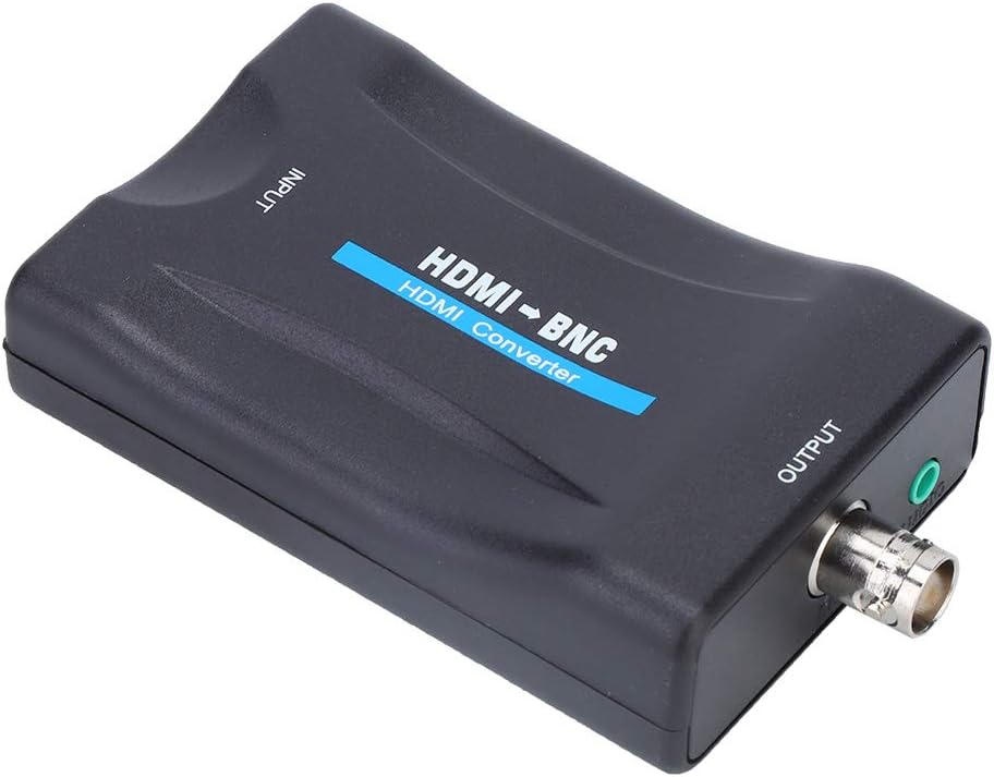 HDMI-zu-BNC-Konverter, Koaxialkabel-Adapter für Fernseher, Videokonverter Mit 3,5-Mm-Osignal-Adapter