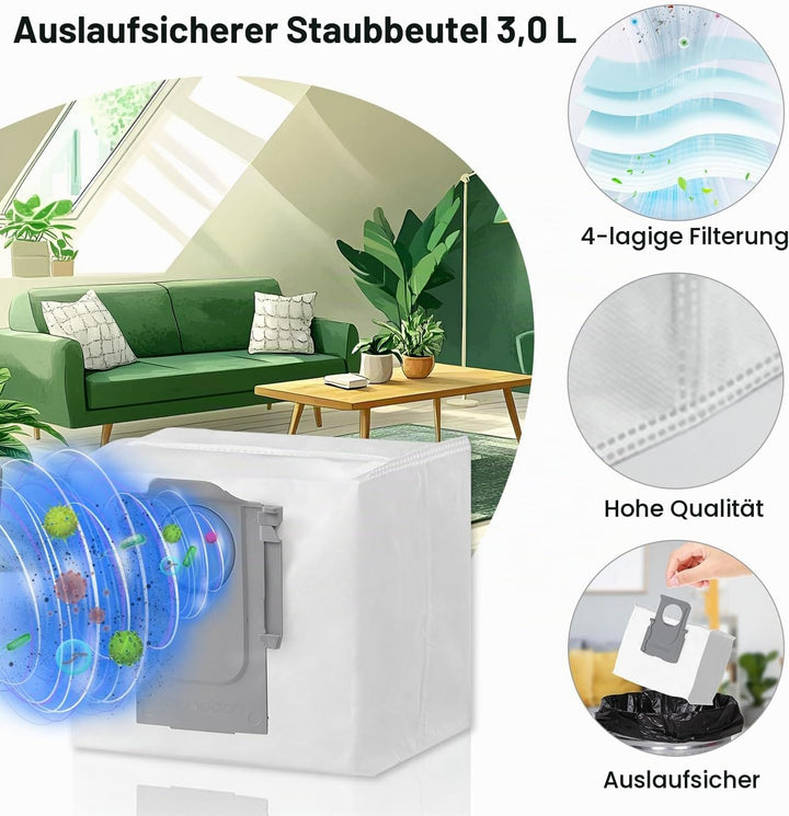 Ersatzteile Zubehör für Roborock S7 MaxV Ultra /S7 Pro Ultra /S7 Max Ultra Staubsauger, 1 Hauptbürst