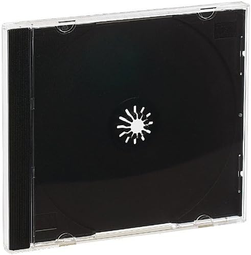 PEARL CD Jewel Case: Doppel CD Jewel Boxen im 50er-Set, schwarzes Tray (Leerhüllen, Hüllen für 2, Bo