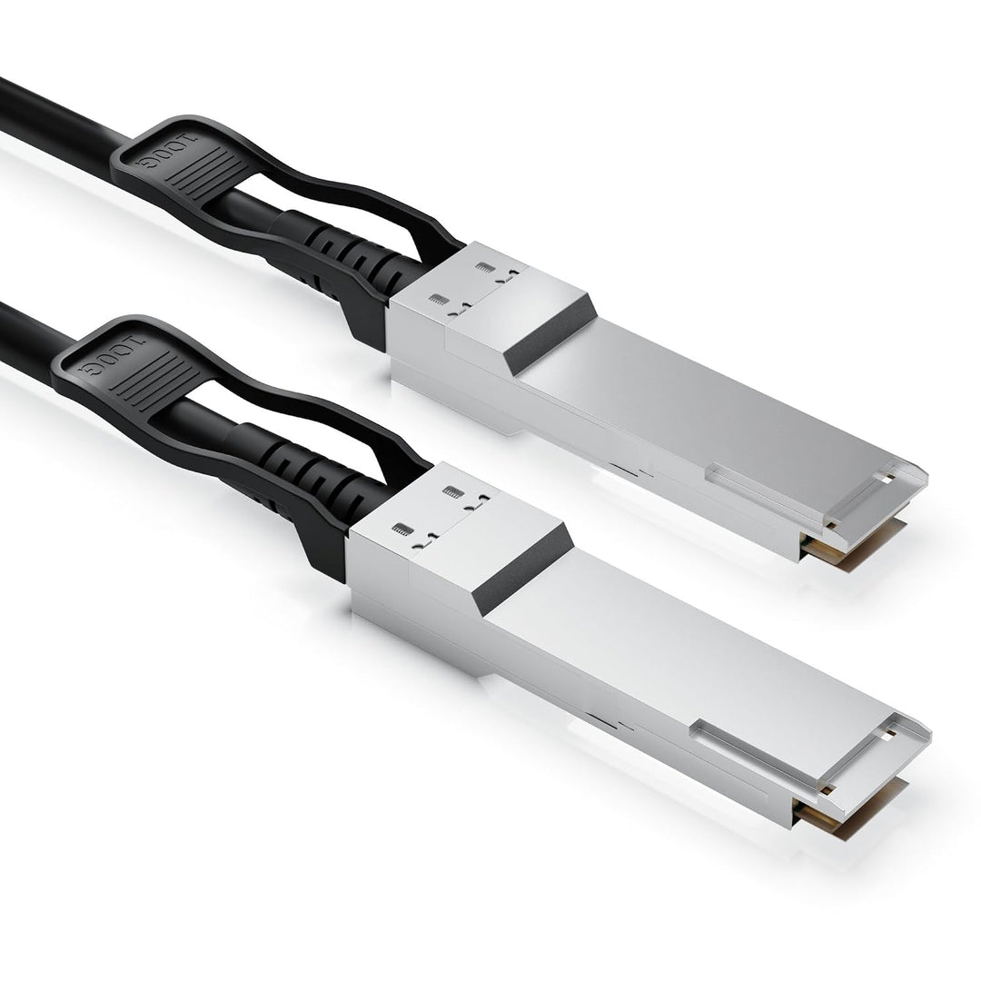 QSFP28 DAC-Kabel 100G 2 m | Direct Attach Copper, QSFP28-Stecker, 100GbE-Netzwerk, Plug &amp; Play, Late