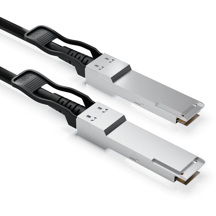 QSFP28 DAC-Kabel 100G 2 m | Direct Attach Copper, QSFP28-Stecker, 100GbE-Netzwerk, Plug &amp; Play, Late