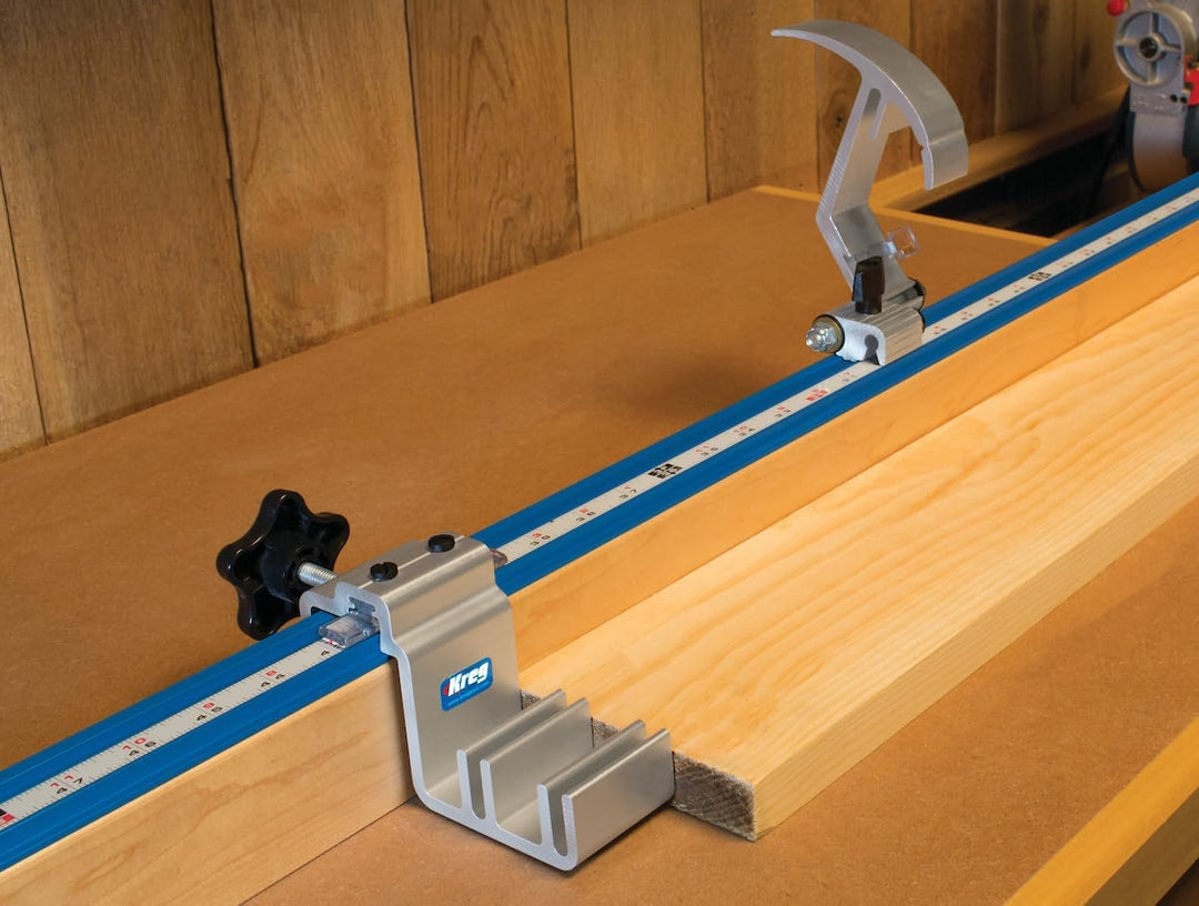 Schienen-Set mit Anschlägen 8-tlg. metrisch | für Gehrungssägen | Frästische