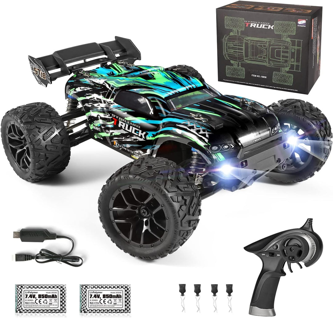 HAIBOXING 18858 & 16889 Ferngesteuertes Auto Bündelung, enthält einen RC-Truggy im Massstab 1:18 und