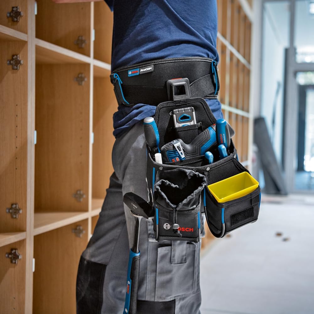 Bosch Professional ProClick Werkzeuggürtel-Set mit 1x Gürtel 108 (Grösse L/XL), 1x Tasche GWT 4, 1x