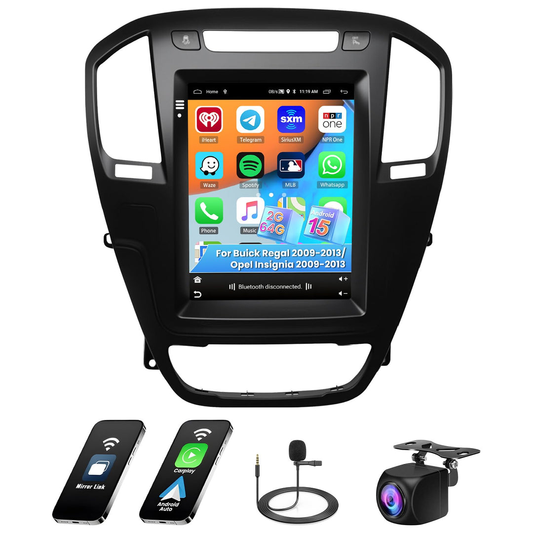 Hikity 2G 64G Autoradio Android 15 Für Opel Insignia Buick Regal 2009-2013 mit Wireless Carplay Andr