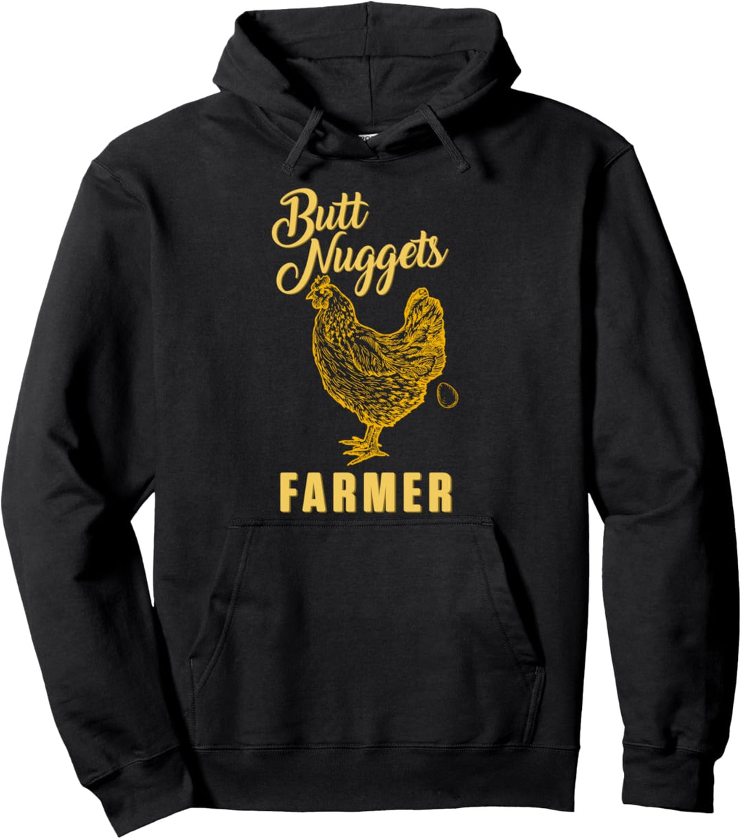 Nuggets Huhn Eier Hühnerstall Geflügel Henne Geschenk Pullover Hoodie