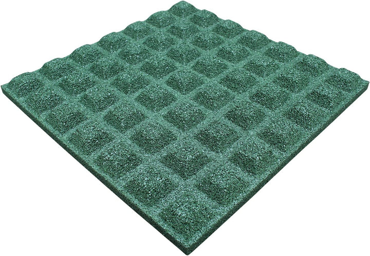 12 x Fallschutzmatten 50x50x4cm Grün Gummiplatten Pool Fitness Kletterturm