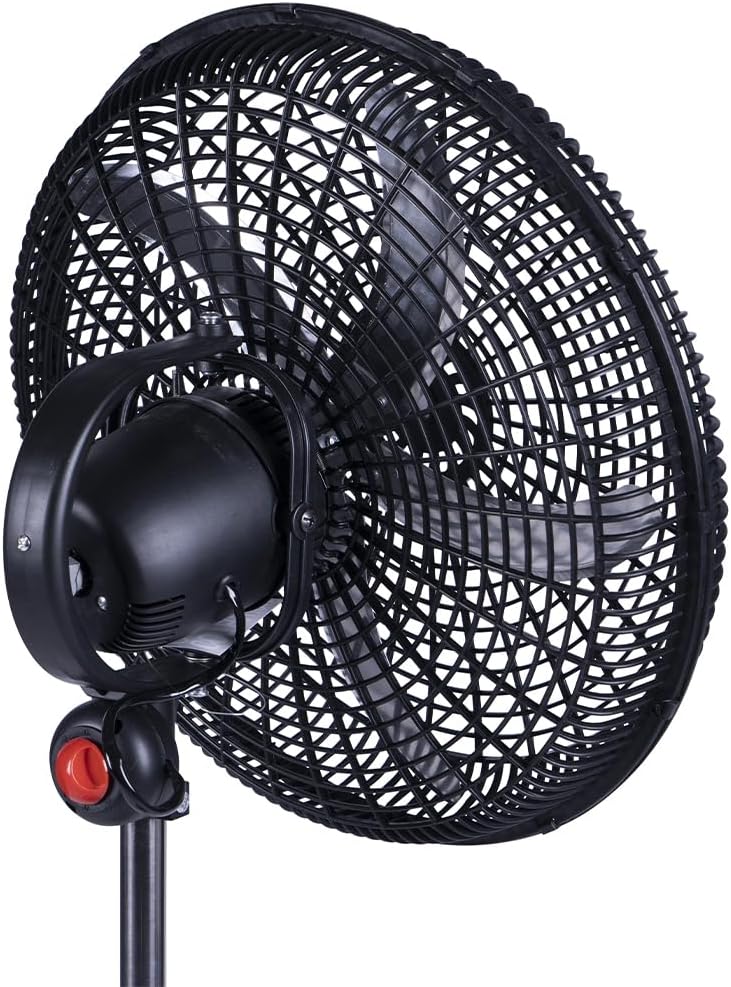 BAKAJI Ventilator 3-in-1, Tischventilator aus Stahl und Kunststoff, 3 einstellbare Geschwindigkeiten