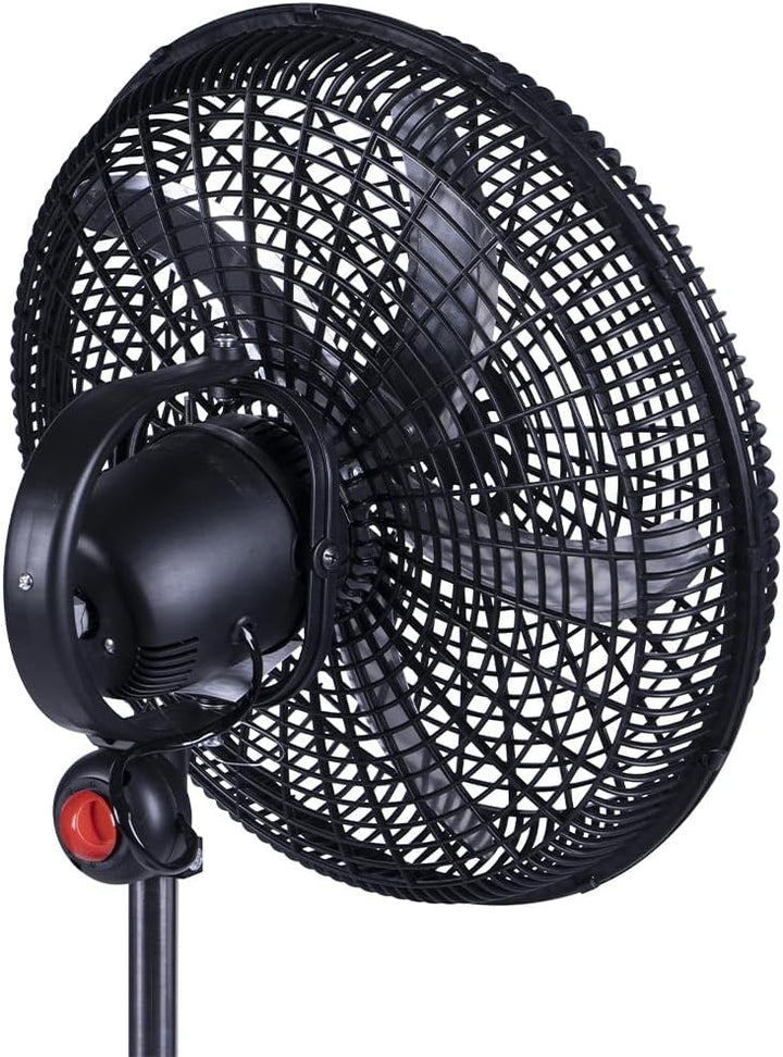 BAKAJI Ventilator 3-in-1, Tischventilator aus Stahl und Kunststoff, 3 einstellbare Geschwindigkeiten