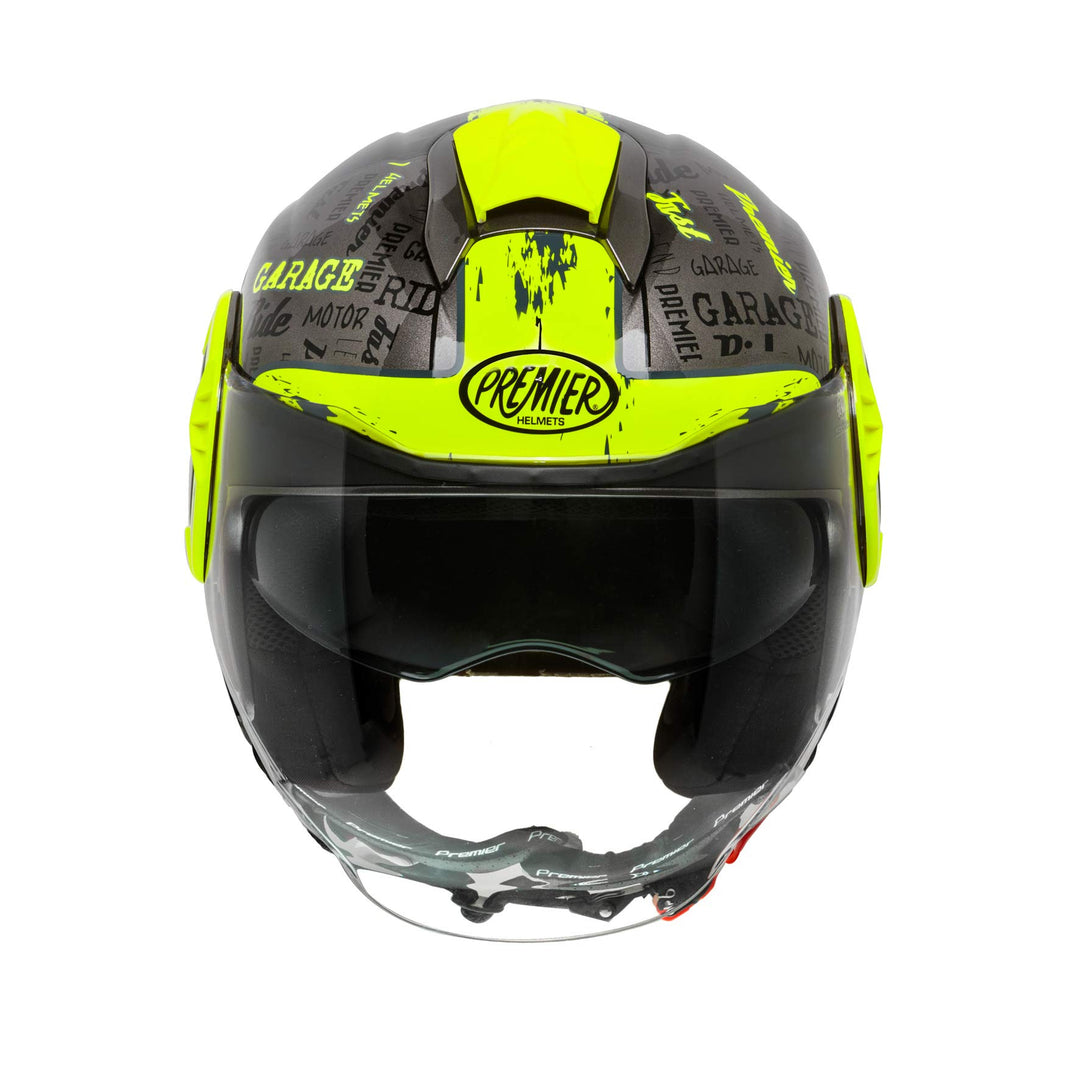 Premier HELM COOL RD Y 17,SCHWARZ/FLUO GELB,M