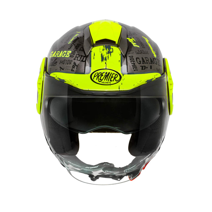Premier HELM COOL RD Y 17,SCHWARZ/FLUO GELB,M