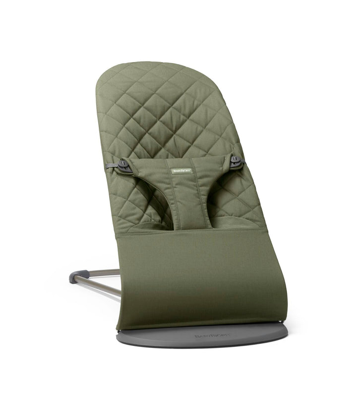 BabyBjörn Babywippe Bliss, Gewebe, Klassische Steppung, Dunkelgrün