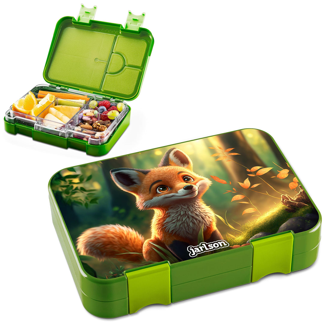 Jarlson® Brotdose für Kinder mit 6 Fächern TONI - Lunchbox - Bento Box auslaufsicher – Jausenbox für