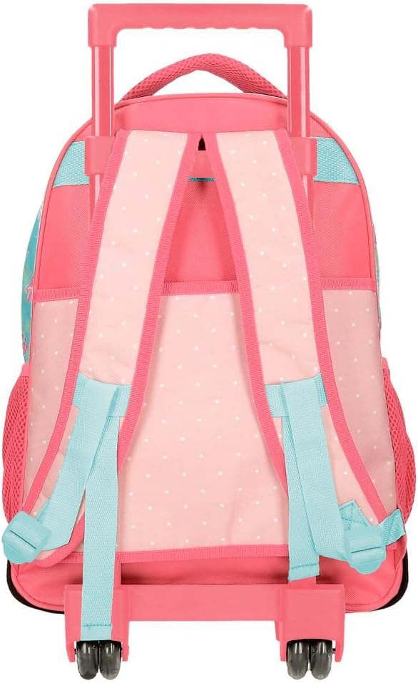 Roll Road My Little Town Rucksack, kompakt, 2 Räder, Rosa, 32 x 43 x 21 cm, Polyester, 28,9 l, Rosa,