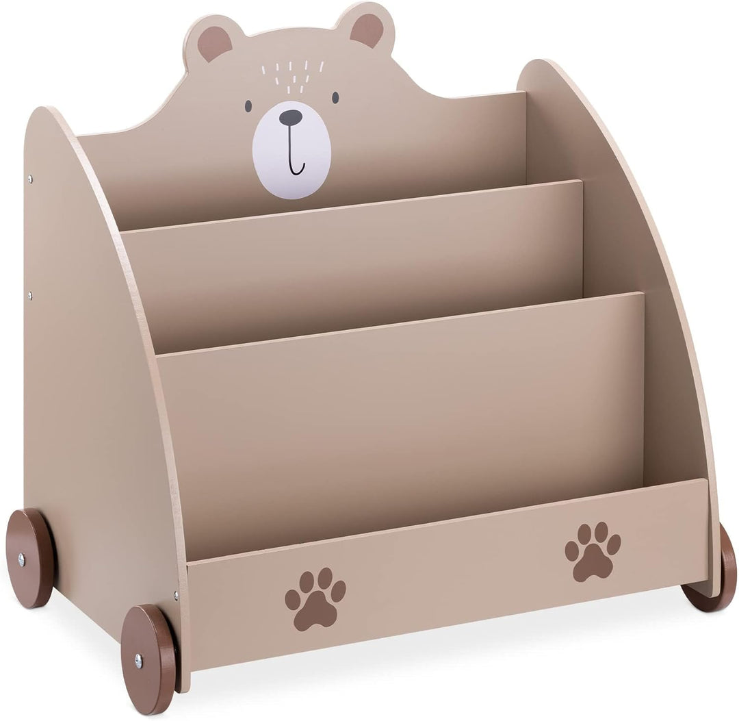 Navaris Bücherregal für Kinder - Kinderzimmer Regal für Bücher und Spielzeug aus Holz - 60 x 58 x 40