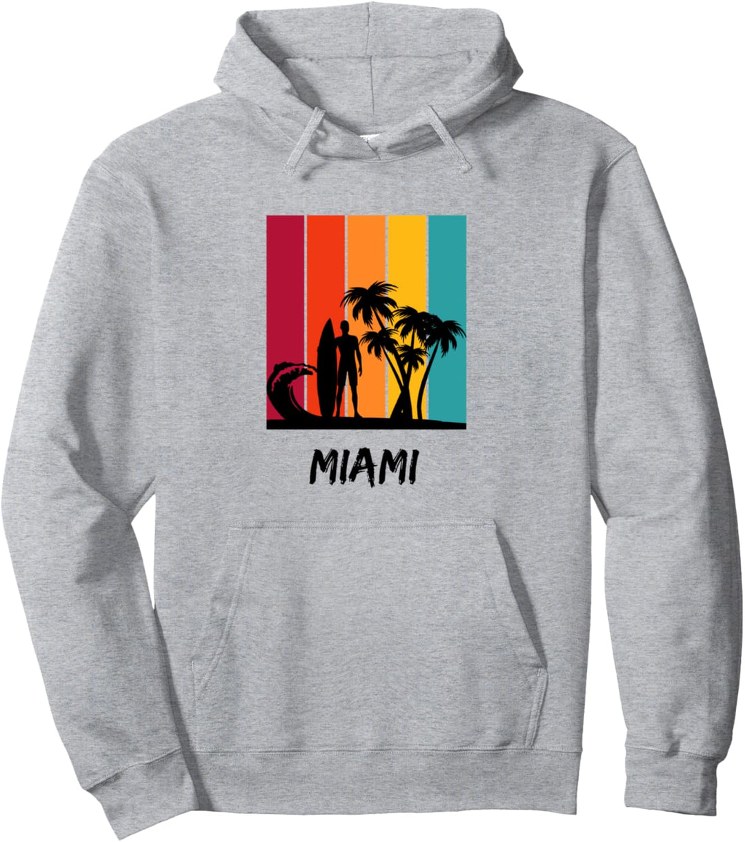 Vintage Miami Urlaubssouvenir Pullover Hoodie