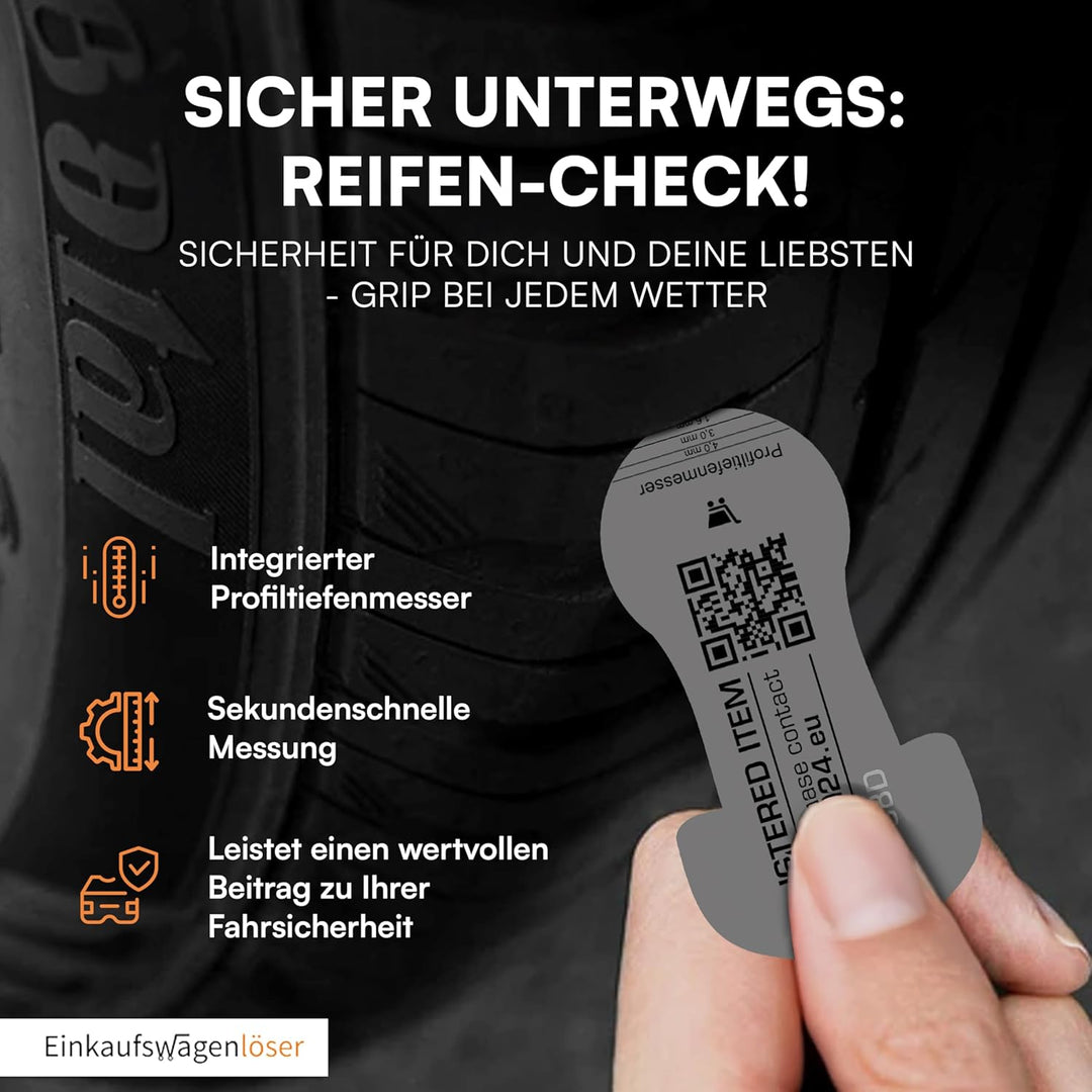 Einkaufswagenlöser ® Fussball Trikot Deutschland/Schlüsselanhänger Einkaufschip mit Schlüsselfundser