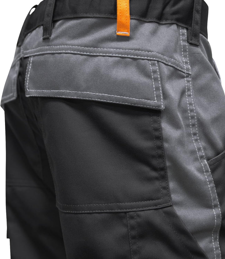 strongAnt Malerhose Arbeitshose Weiss Männer Bundhose 100% BW. Reissverschluss YKK + Metallknopf YKK