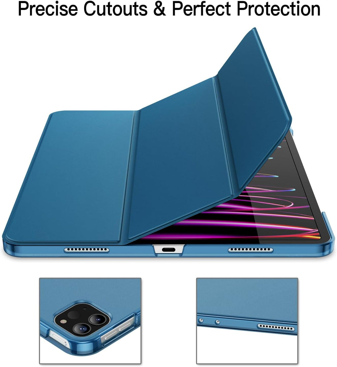 JETech Hülle für iPad Pro 12,9 Zoll (6./5. Generation, Modell 2022/2021), Unterstützung Pencil Aufla